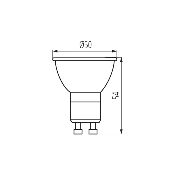 Kanlux Lampe IQ-LED LIFE GU10 4.8W 33765