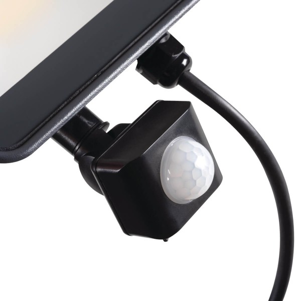 Kanlux LED Außenstrahler IQ-LED FL Schwarz IP44 Bewegungssensor 33887