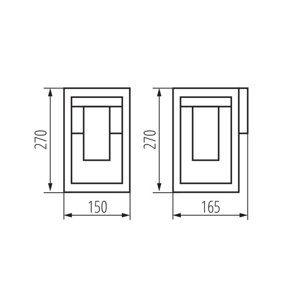 Kanlux Außenlampe VIMO E27 Braun IP44 34981