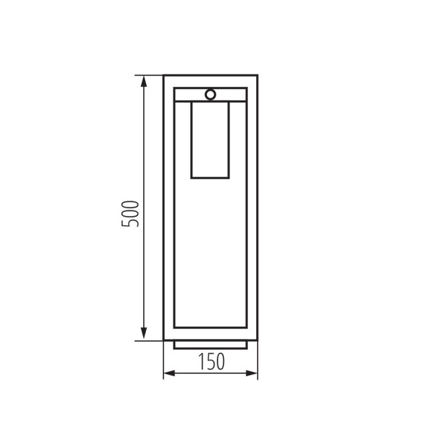 Kanlux Außenlampe VIMO E27 Schwarz IP44 Bewegungssensor 34986