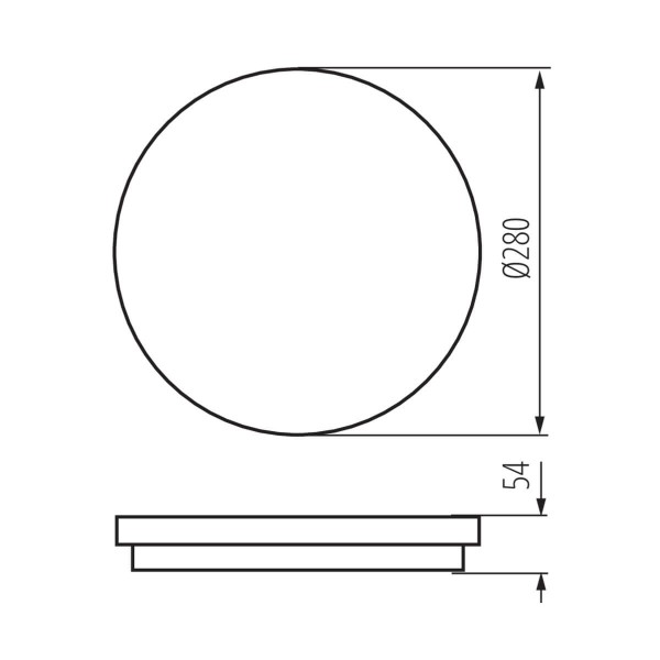 Kanlux LED- Deckenleuchte STIVI Weiß IP65 35000