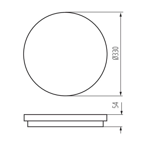 Kanlux LED- Deckenleuchte STIVI Weiß IP65 Bewegungssensor 35003