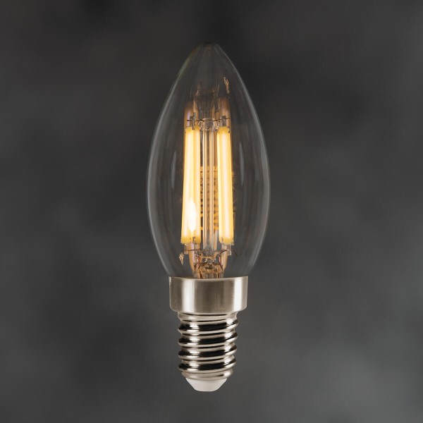 Kanlux Lampe XLEDDIM C35 E14 Transparent Dimmbar 35278