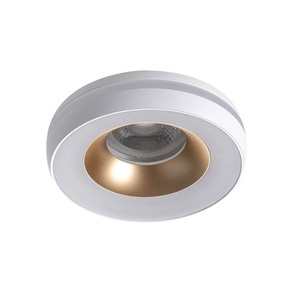 Kanlux Einbau-Downlight, Einbauleuchte ELICEO Gx5,3/GU10 Weiß/Gold 35283