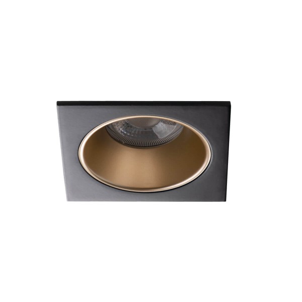 Kanlux Einbau-Downlight, Einbauleuchte GLOZO DSL Gx5,3/GU10 Gold/Schwarz 36216