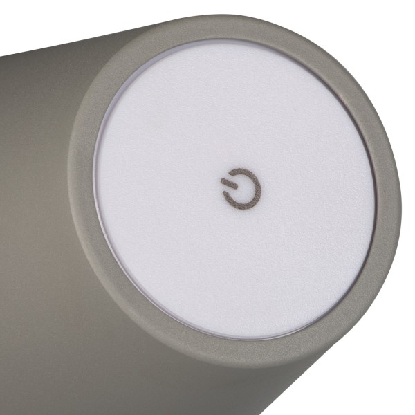 Kanlux 36326 INITA LED Akku Tischleuchte dimmbar Grau IP54
