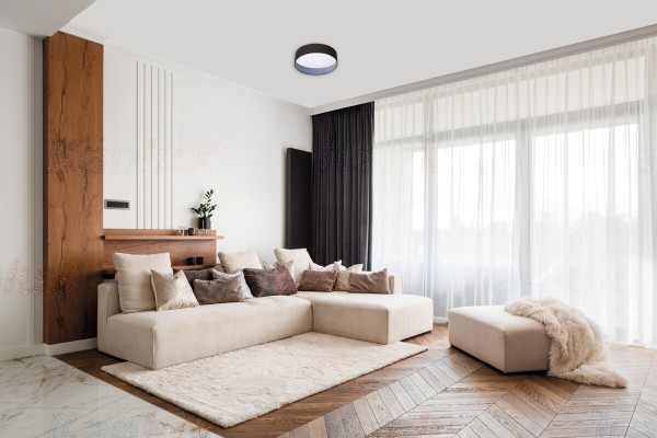 Kanlux 36463 RIFA LED Deckenleuchte 17,5W WW-B/W