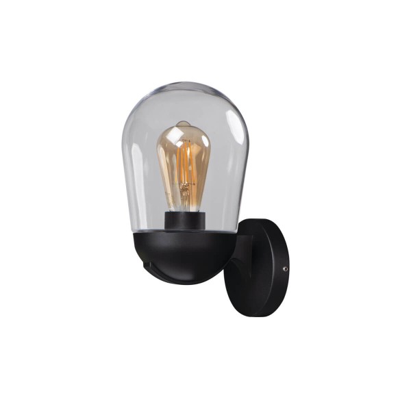 Kanlux Außenleuchte, Outdoorlampe LIEGO E27 Schwarz IP44 36532