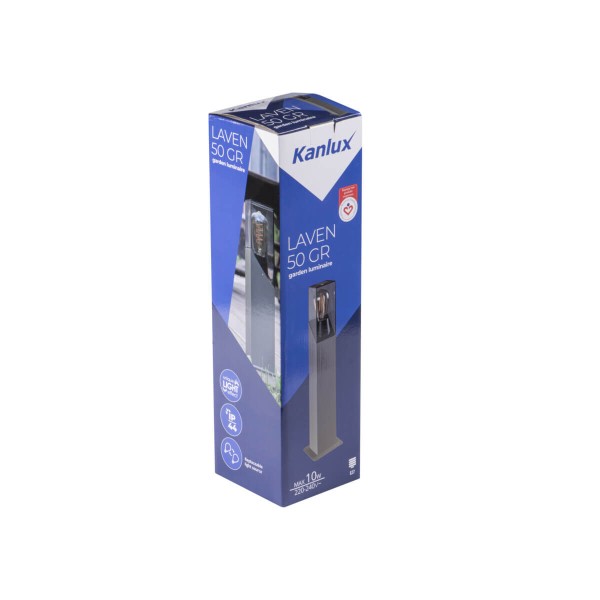 Kanlux Außenleuchte, Outdoorlampe LAVEN E27 Graphit IP44 36546