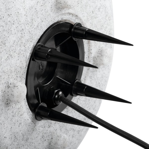 Gartenkugel Kugelleuchte Ø390 mm Ball 230V E27 IP65 Garten Lampe Naturstein Optik Kanlux Stono