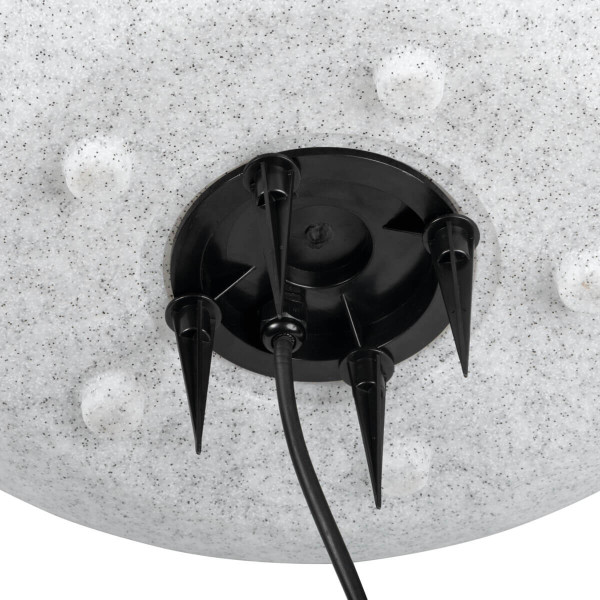 Gartenkugel Kugelleuchte Ø230 mm Ball 230V E27 IP65 Garten Lampe Naturstein Optik Kanlux Stono