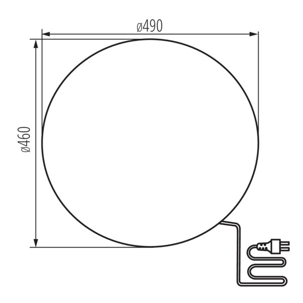 Gartenkugel Kugelleuchte Ø490 mm Ball 230V E27 IP65 Garten Lampe Naturstein Optik Kanlux Stono