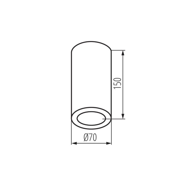 Kanlux Deckenleuchte AQILO E14 Weiß IP65 36641