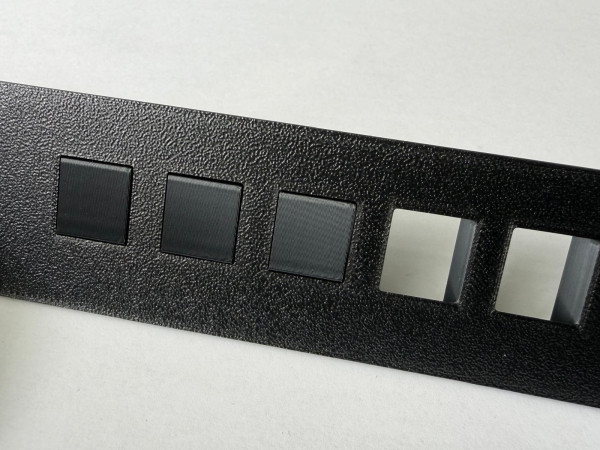 20x SOIXX Keystone Modul Blindabdeckung Abdeckung Datenbuchse Netzwerk Schwarz