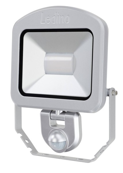 Ledino LED-Strahler mit Sensor PIR Floodlight Charlottenburg 30SCI, 30W, 6500K, silber tageslichtweiss