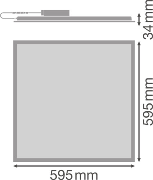 Ledvance Panel Performance 600 URG19 Tpa 36W 4000K Deckenleuchte 60cm