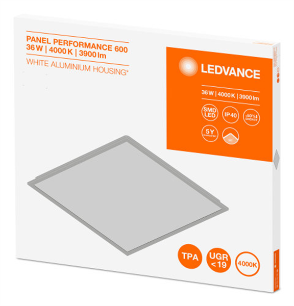Ledvance Panel Performance 600 URG19 Tpa 36W 4000K Deckenleuchte 60cm