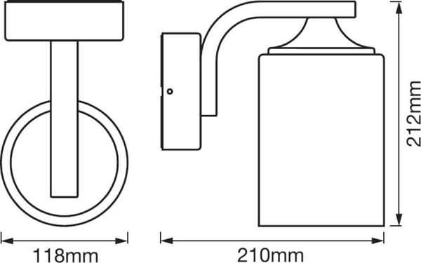 LEDVANCE Außenleuchte ENDURA Classic Lantern Cylinder E27 weiss
