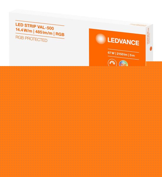 LEDVANCE LED STRIP Flexstreifen VALUE-500 RGB PROTECTED -500/RGB/5/IP65 dimmbar 4058075404472
