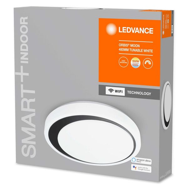 LEDVANCE LED Leuchte ORBIS SMART+ Tunable White Moon 480 schwarz Appsteuerung