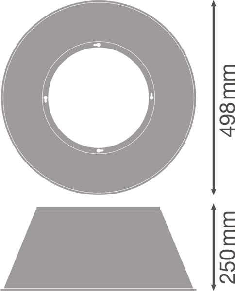 LEDVANCE Hallenspiegelleuchte HIGH BAY REFLECTOR Gen3 155W - 210W