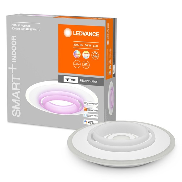 LEDVANCE SMART+ Orbis Rumor LED runde Deckenlampe 50cm 32W Tunable White dimmbar
