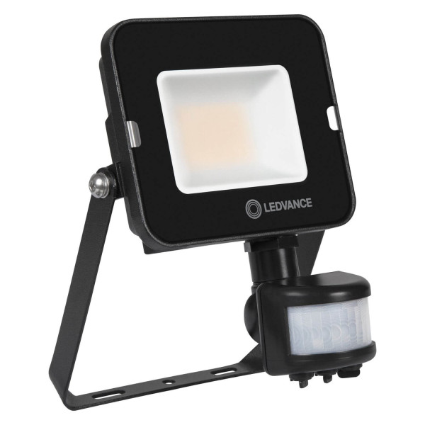 LEDVANCE FLOODLIGHT COMPACT Fluter Sensor 20W 830 SYM 100 schwarz 1800lm 3000K warmweiss IP65 4058075575264