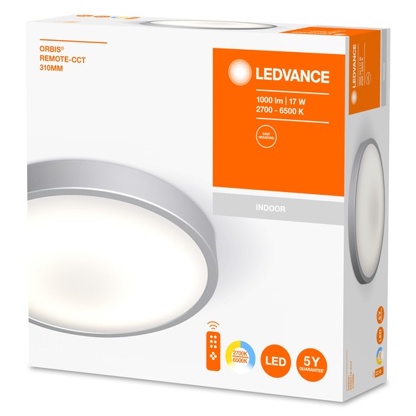 LEDVANCE LED Leuchte 31cm CCT dimmbar 17W Tunable White 120° + Fernbedienung