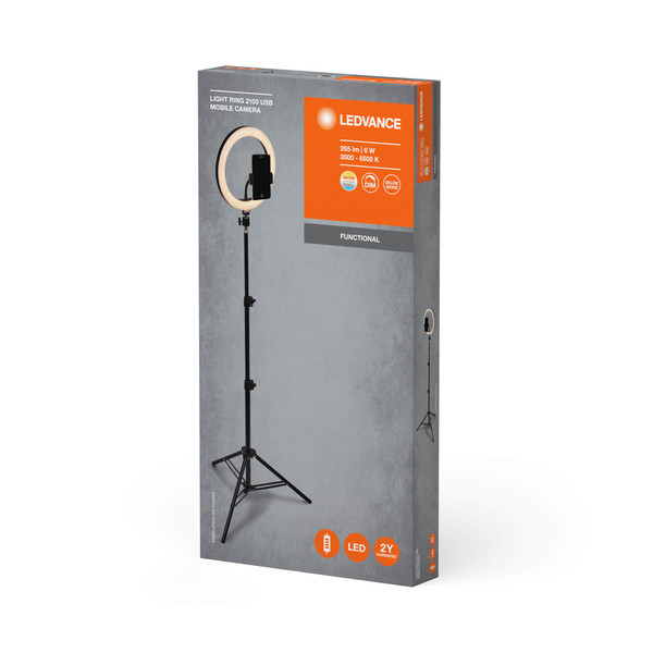 LEDVANCE LED LED Leuchte LINEAR MOBILE RING Tripod Dimmbar Warm weiß,Neutralweiss 4058075668515