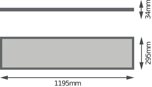 LEDVANCE PANEL 4IN1 300x1200 32W 4000K 3600lm 4000K neutralweiss 4058075699687