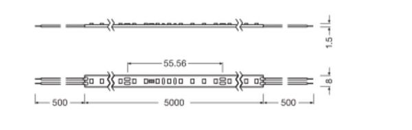 LEDVANCE LED STRIP Flexstreifen 2000 -2000/927/5 8420lm 2700K warmweiss 4058075707719