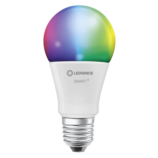 LEDVANCE LED Lampe SMART+ WiFi Classic Multicolour 230V RGBW FR E27 Dimmbar RGBTW Farbwechsel / steuerbare Lichtfarbe 4058075778535