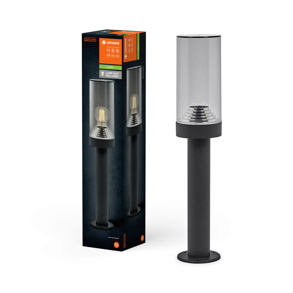 LEDVANCE Außenleuchte Endura Classic Amber 50cm E27 Dark Gray 4058075835085