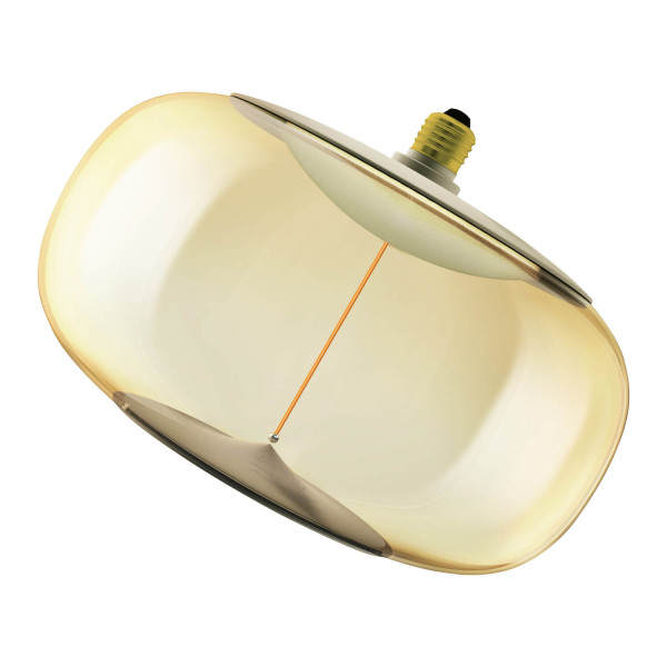 OSRAM LED Lampe VINTAGE 1906 BIG DECORATIVE BULB WITH Filament-MAGNETIC STYLE 12W 818 Amber E27 Dimmbar Warmweiss 4058075836242