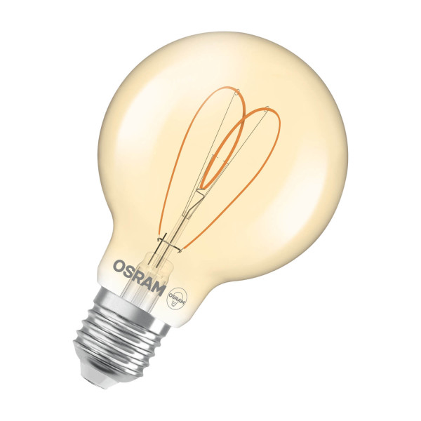 OSRAM LED Lampe Vintage 1906 CLASSIC Globe 8W 922 Gold E27 Dimmbar Warmweiss 4058075836884