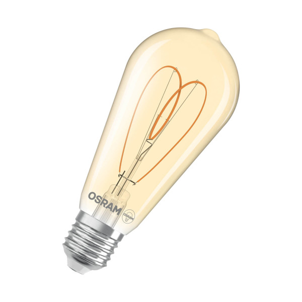 OSRAM LED Lampe Vintage 1906 CLASSIC Edison 8W 922 Gold E27 Dimmbar Warmweiss 4058075837003