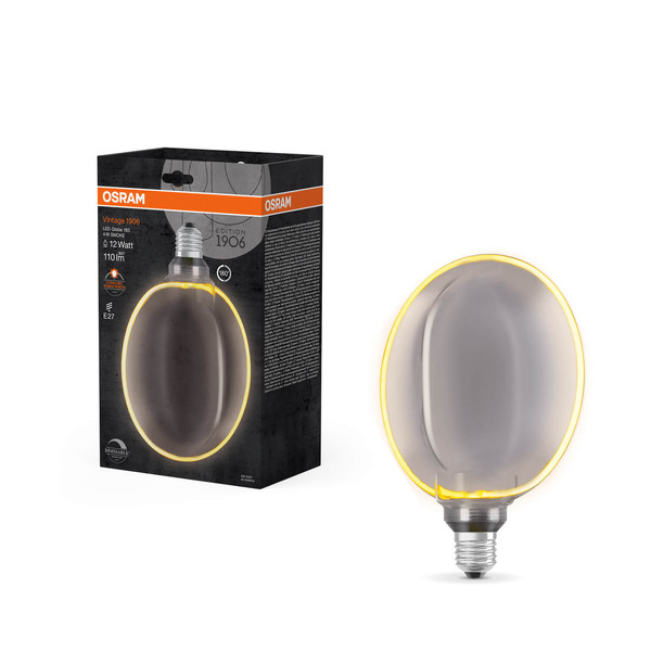 OSRAM LED Lampe VINTAGE 1906 CLASSIC GLOBE O - SHAPE Filament 4W 818 Smoke E27 Dimmbar Warmweiss 4058075846128