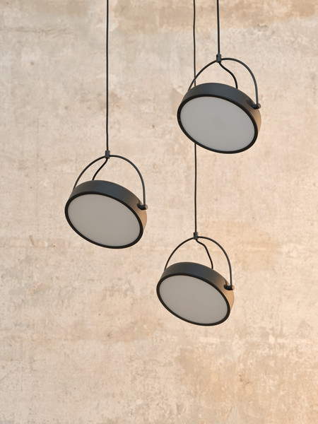OSRAM LED Pendelleuchte Decor Puck 3XPendant PL 36W 930 Black 4058075846586