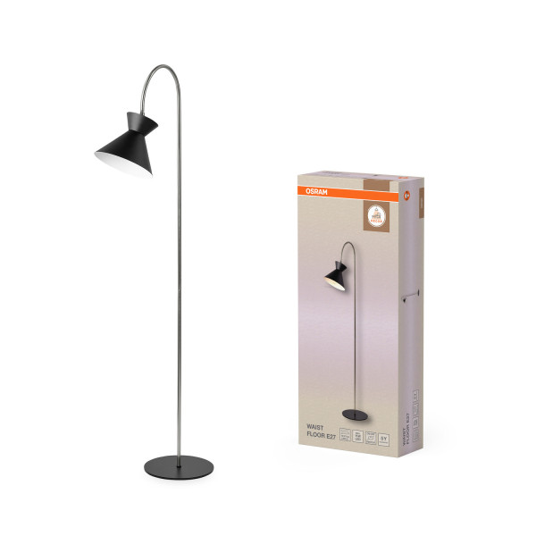 OSRAM Stehleuchte Decor Waist Floor E27 Black 4058075846746
