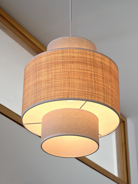 OSRAM Pendelleuchte Decor Wrap Cylinder Pendant E27 Beige 4058075846845