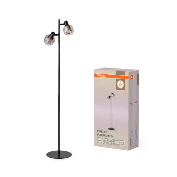 OSRAM Stehleuchte Decor Firefly Floor 2xE14 Black 4058075847125