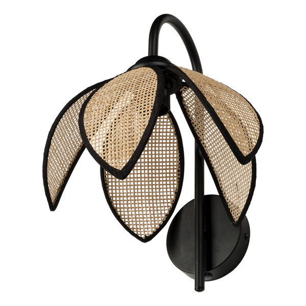 OSRAM Wandleuchte Decor Rattan Lotus Wall E27 Brown 4058075847262