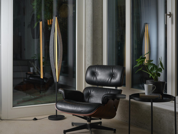 OSRAM LED Stehleuchte Decor Flat Felt Floor 23W 830 Dark Grey Warm weiß 4058075847545