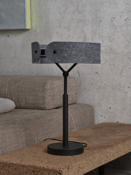 OSRAM LED Tischleuchte Decor Curve Felt Table 19W 830 Dark Grey Warm weiß 4058075847620