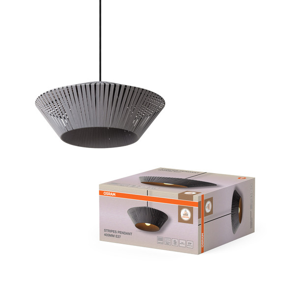 OSRAM Pendelleuchte Decor Stripes Pendant 405 1XE27 Dark Grey 4058075848061