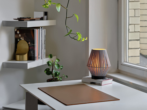 OSRAM Tischleuchte Decor Stripes Table 1XE14 Dark Grey 4058075848108