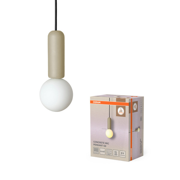 OSRAM Pendelleuchte Decor Concrete Mic Pendant 1XG9 Beige 4058075848368