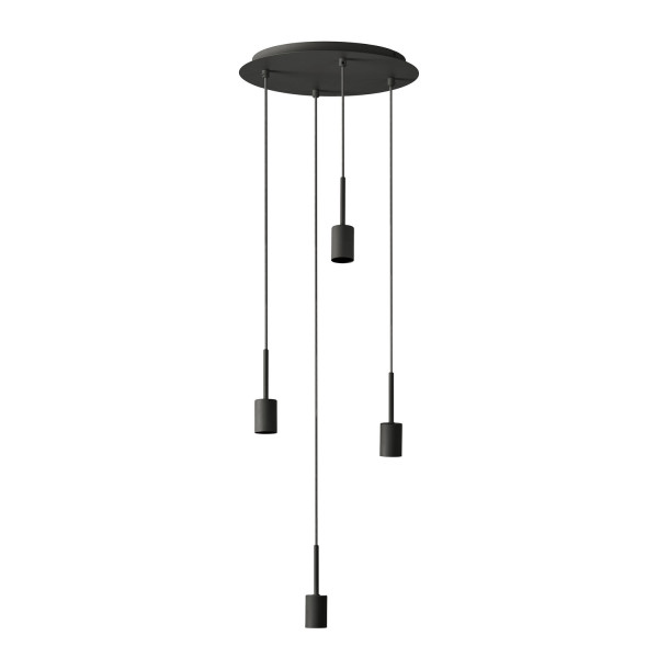 OSRAM Pendelleuchte Decor Needle Pendant Plate 4xE27 Dark Grey 4058075848481