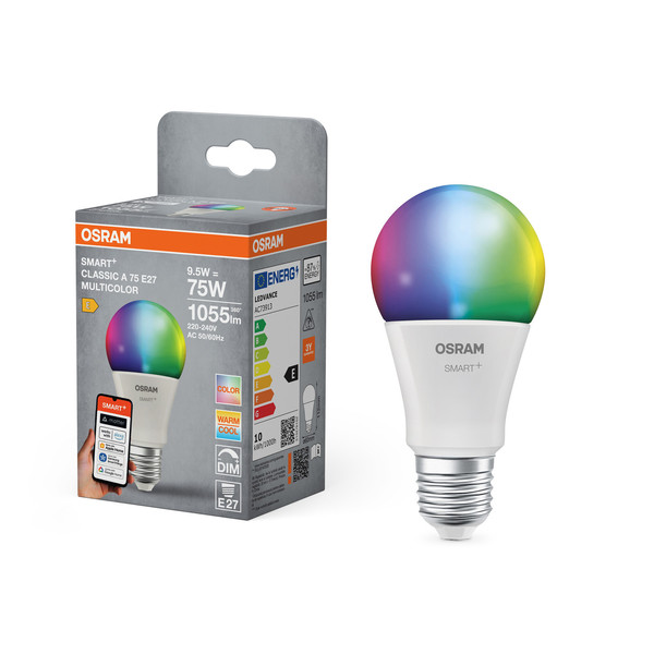 OSRAM LED Zubehör SMART+ MATTER CLASSIC shapes Multicolor  9.5W 827...865 Multicolor E27 Dimmbar RGBTW 4058075851207