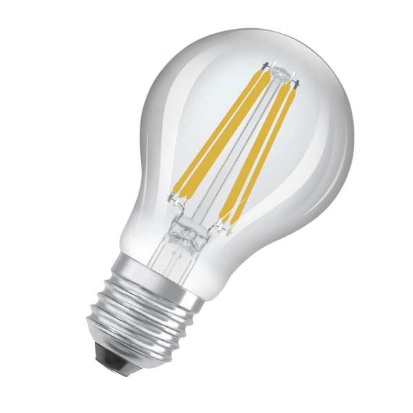 LEDVANCE LED CLASSIC höchste Effizienzklasse A 7.2W 830 klar E27 Lampe 1521lm 3000K warmweiss wie 100W 4099854002861